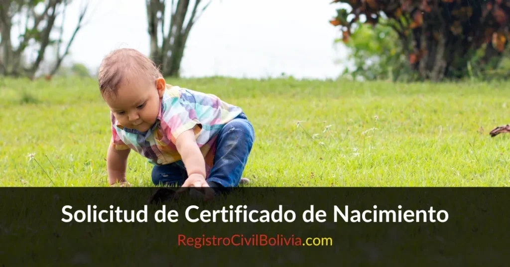 solicitud certificado de nacimiento bolivia